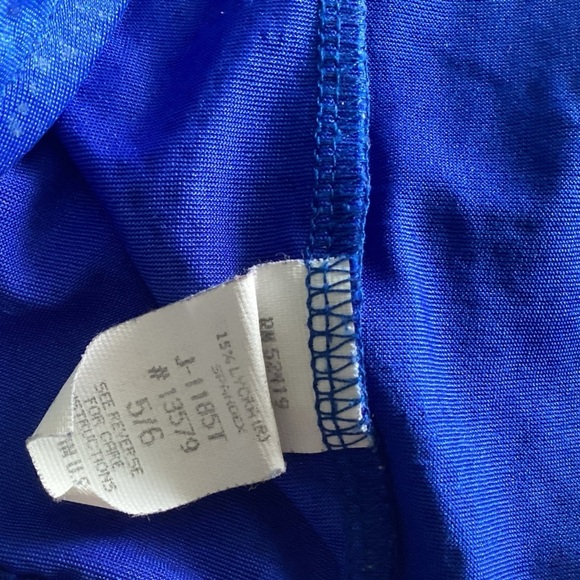 💙 3 Piece Swim Set Blue Bikini Crop Top Mermaid - Picture 10 of 11